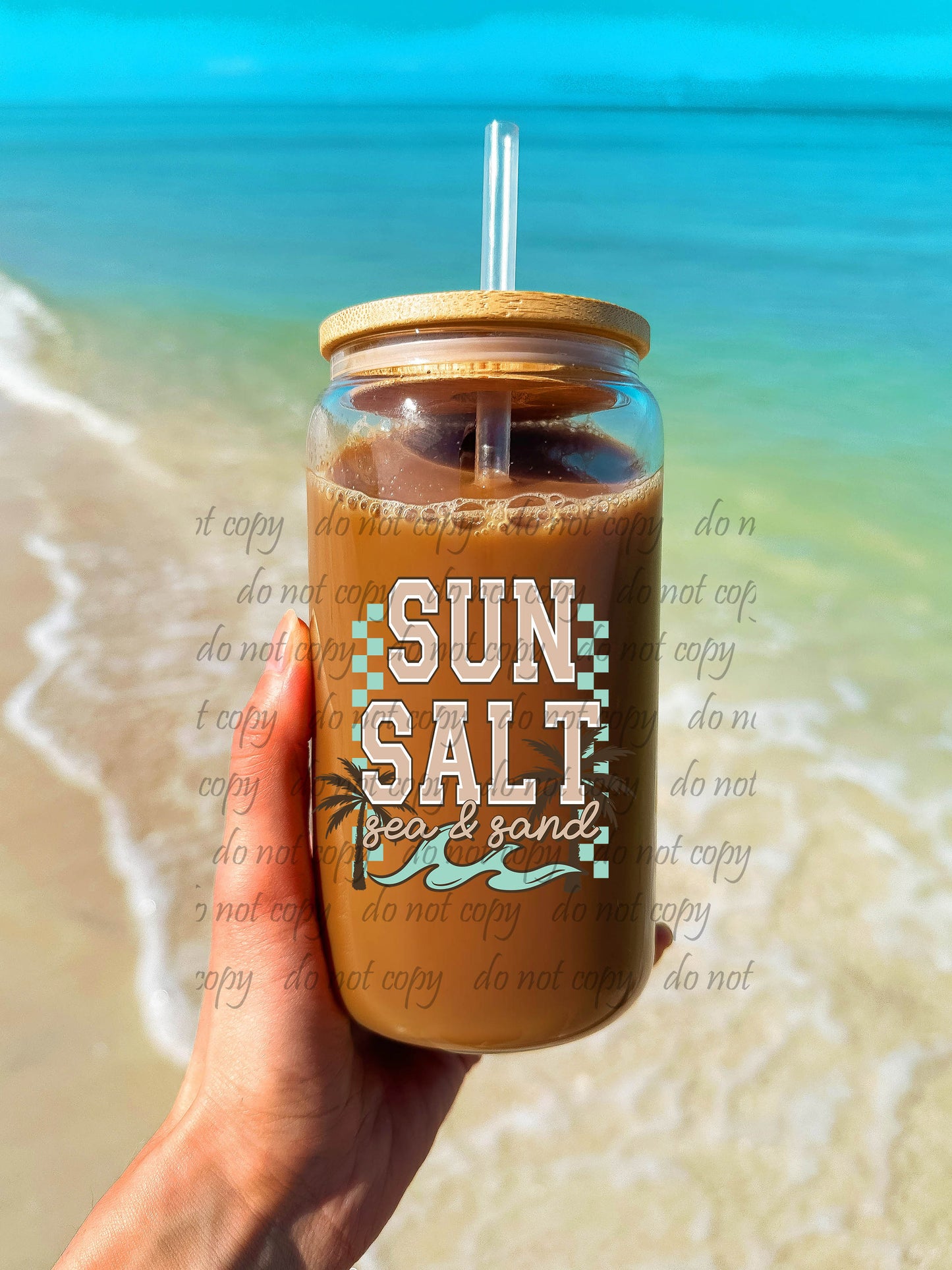 Sun Salt Sea Sand ~ 25CSC04T15 ~ 3 inch UV DTF