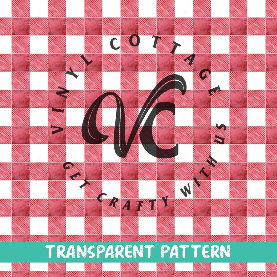 Picnic Plaid ~ TRANSPARENT VINYL ~ TP15