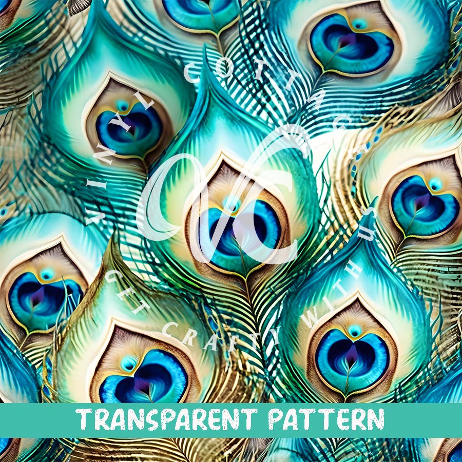 Peacock Feathers ~ TRANSPARENT VINYL ~ TP23