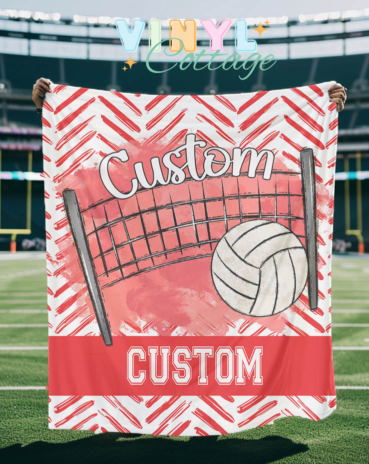 Volleyball Blanket ~ Red