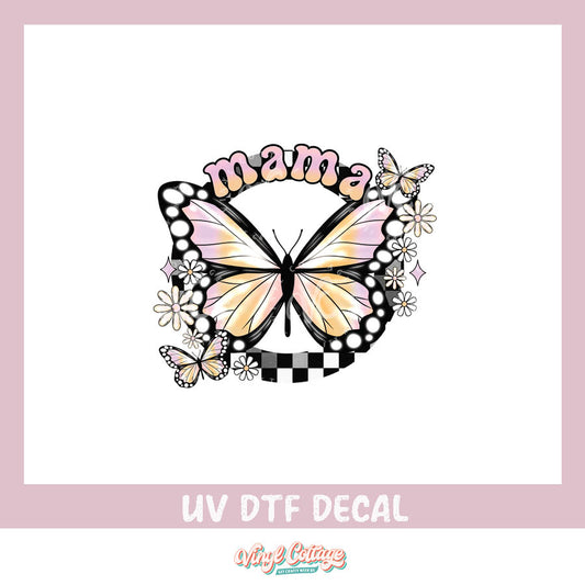 WC390 ~ UV DTF DECAL ~ Mama Butterfly