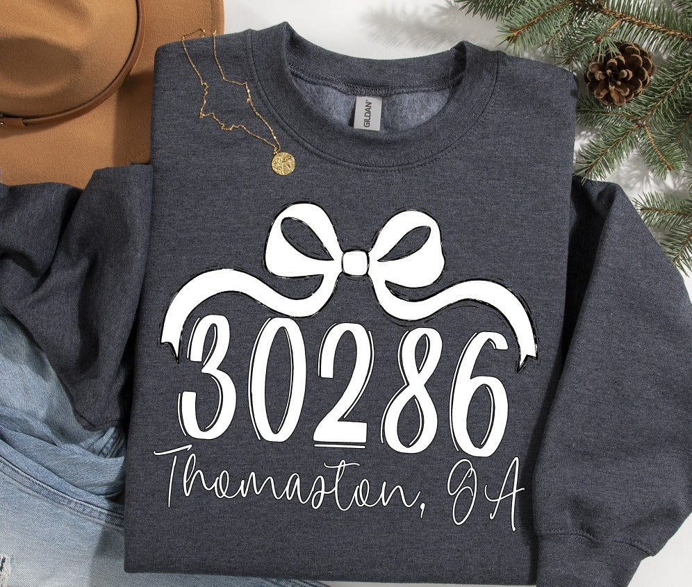 Custom Bow Zip Codes ~ 25SAG_BZC ~ DTF Transfer
