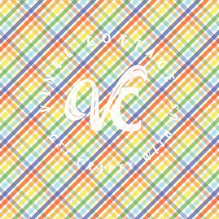 Rainbow Plaid ~ PL01