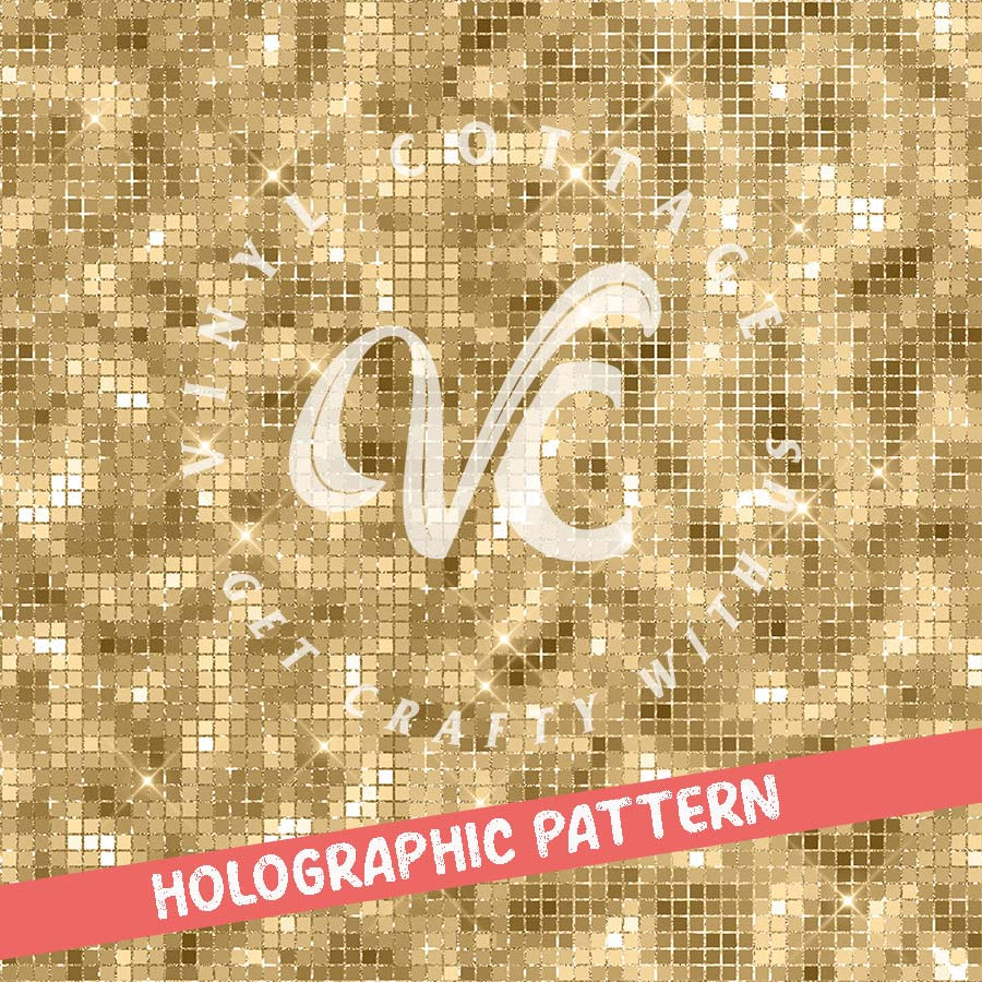 Gold Disco ~ Holographic Vinyl ~ HG05
