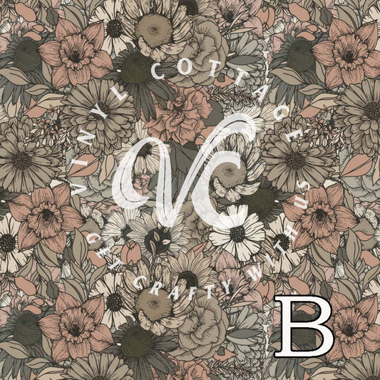 Faded Florals ~ FL08
