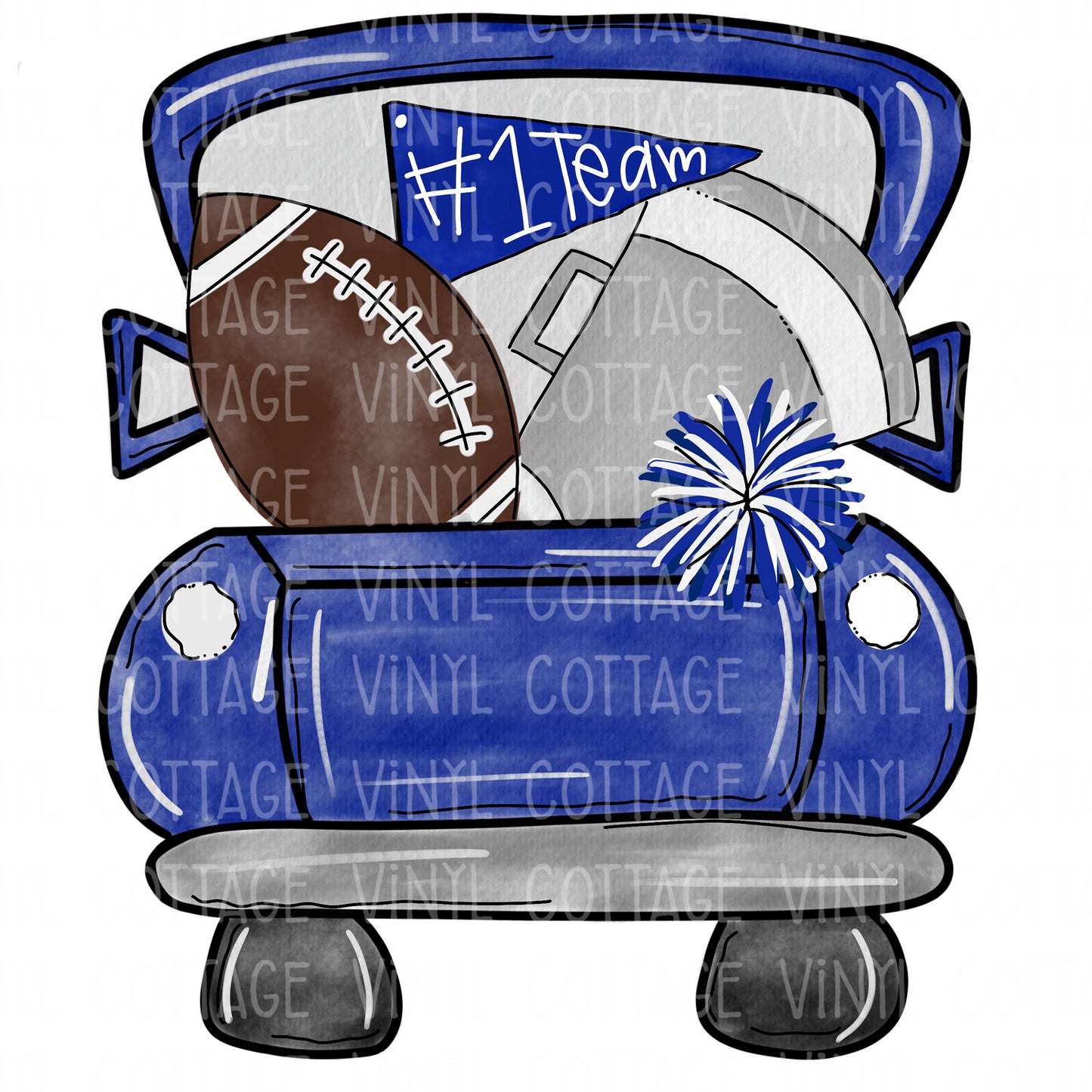 TR179 Blue Football Truck