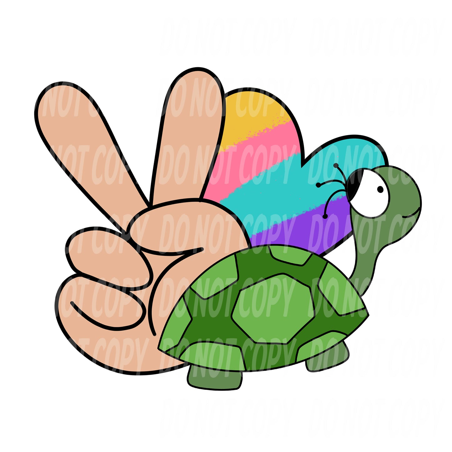 TR443 Peace Love Turtles