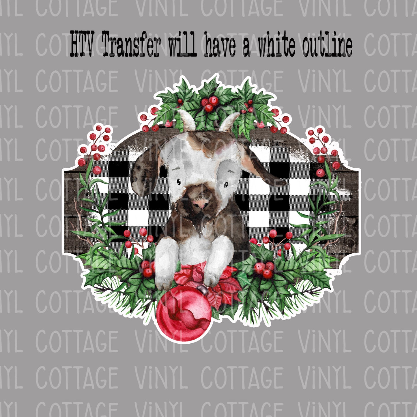 TR517 Country Christmas Goat