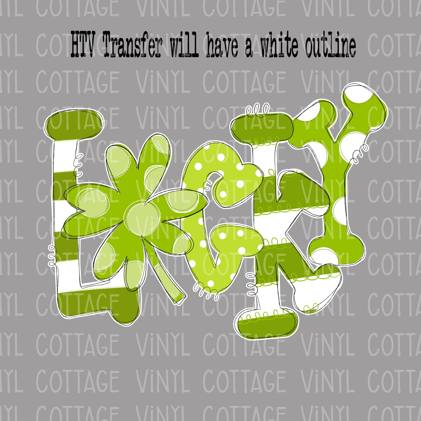 TR581 Lucky Doodle Word