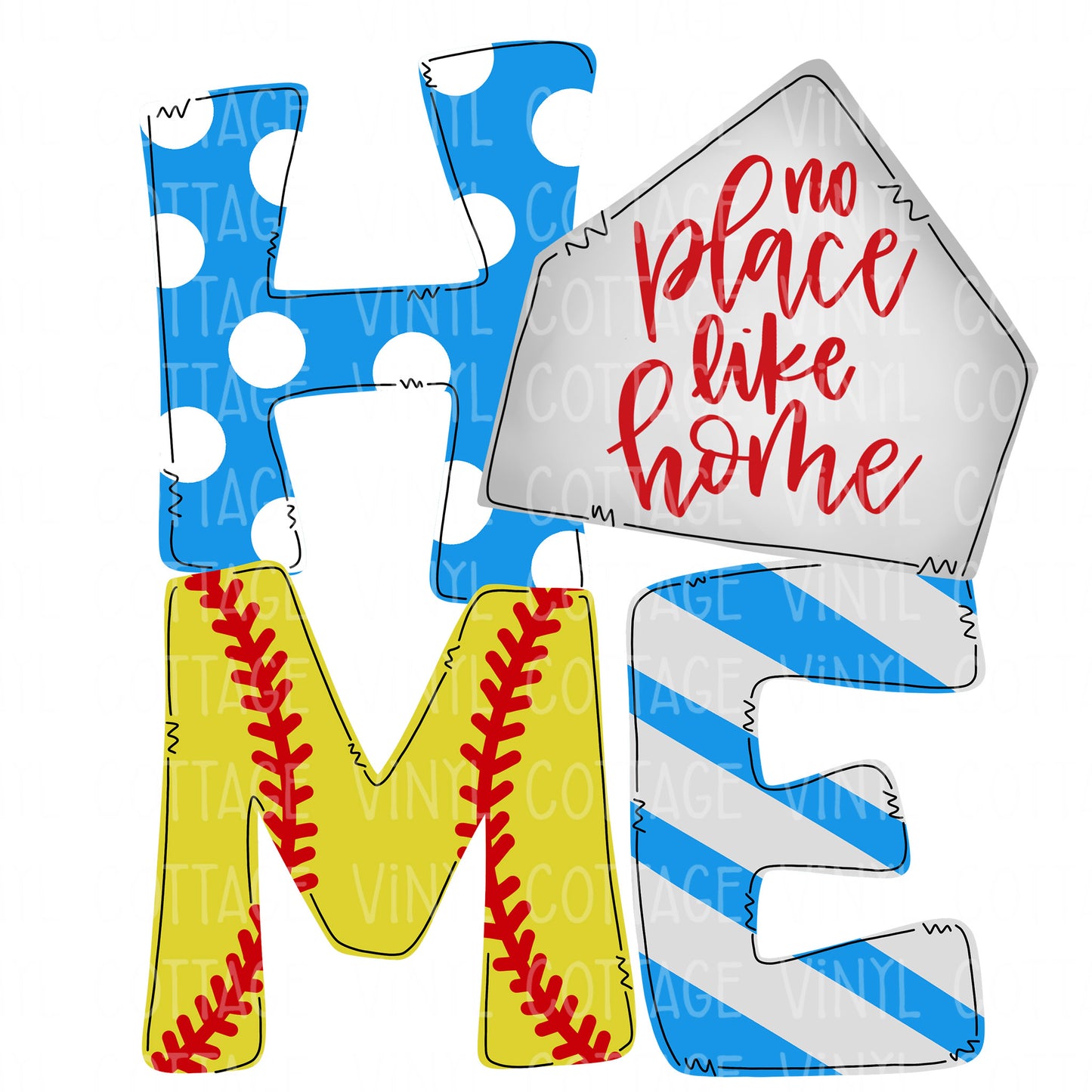 TR591 No Place Like Home Carolina Blue