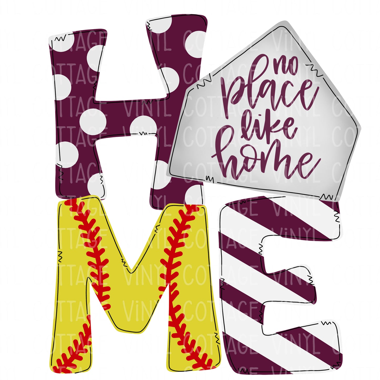 TR596 No Place Like Home Maroon