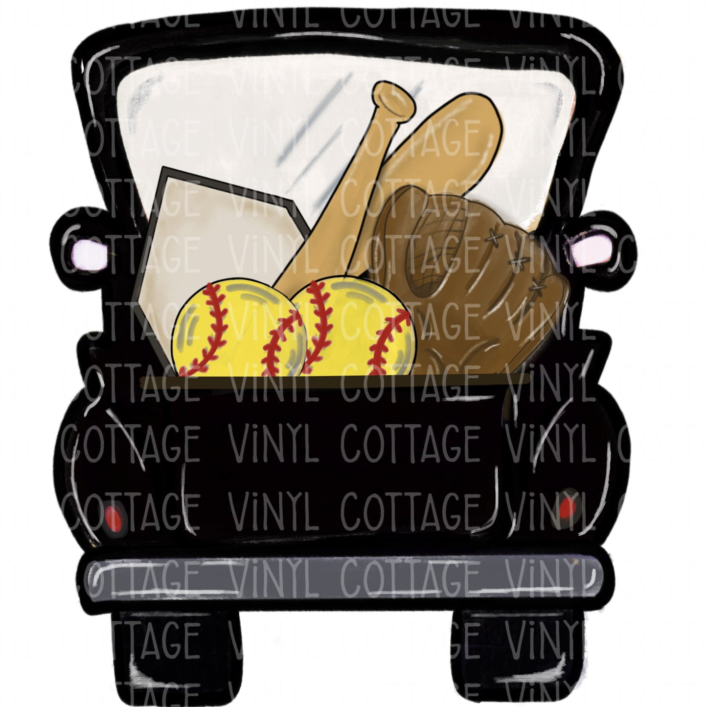 TR601 Black Softball Truck