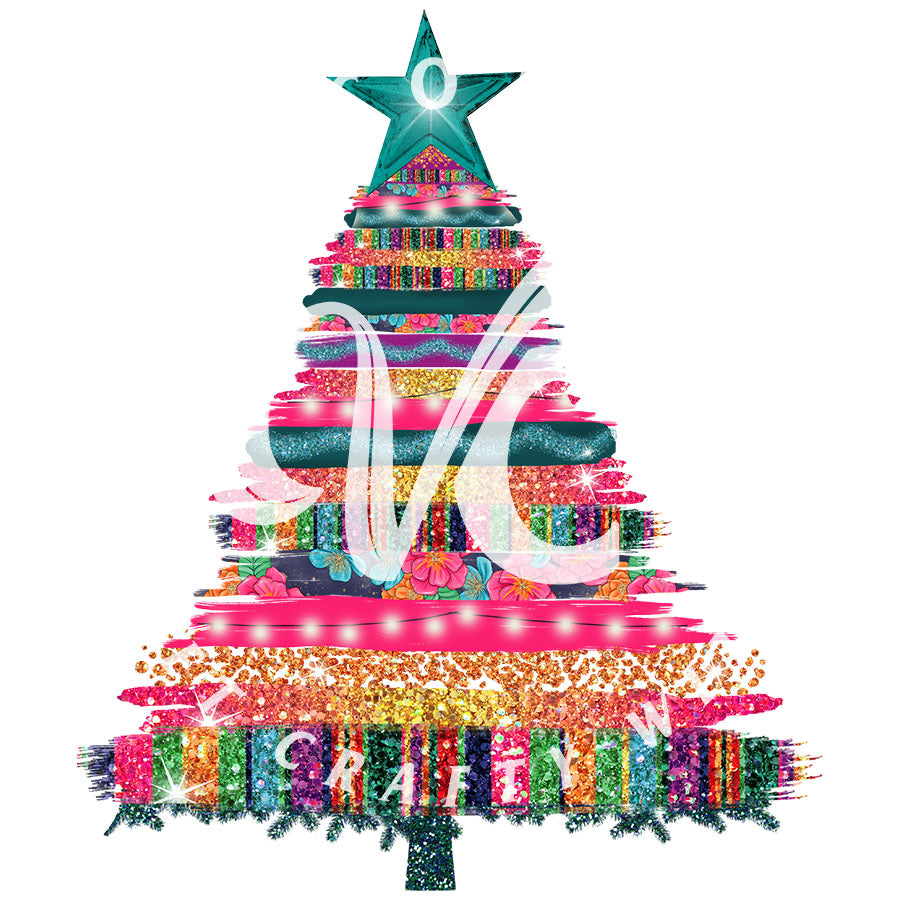 Brush Stroke Christmas Tree