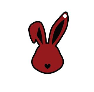 Bunny Head Keychain 3" Acrylic