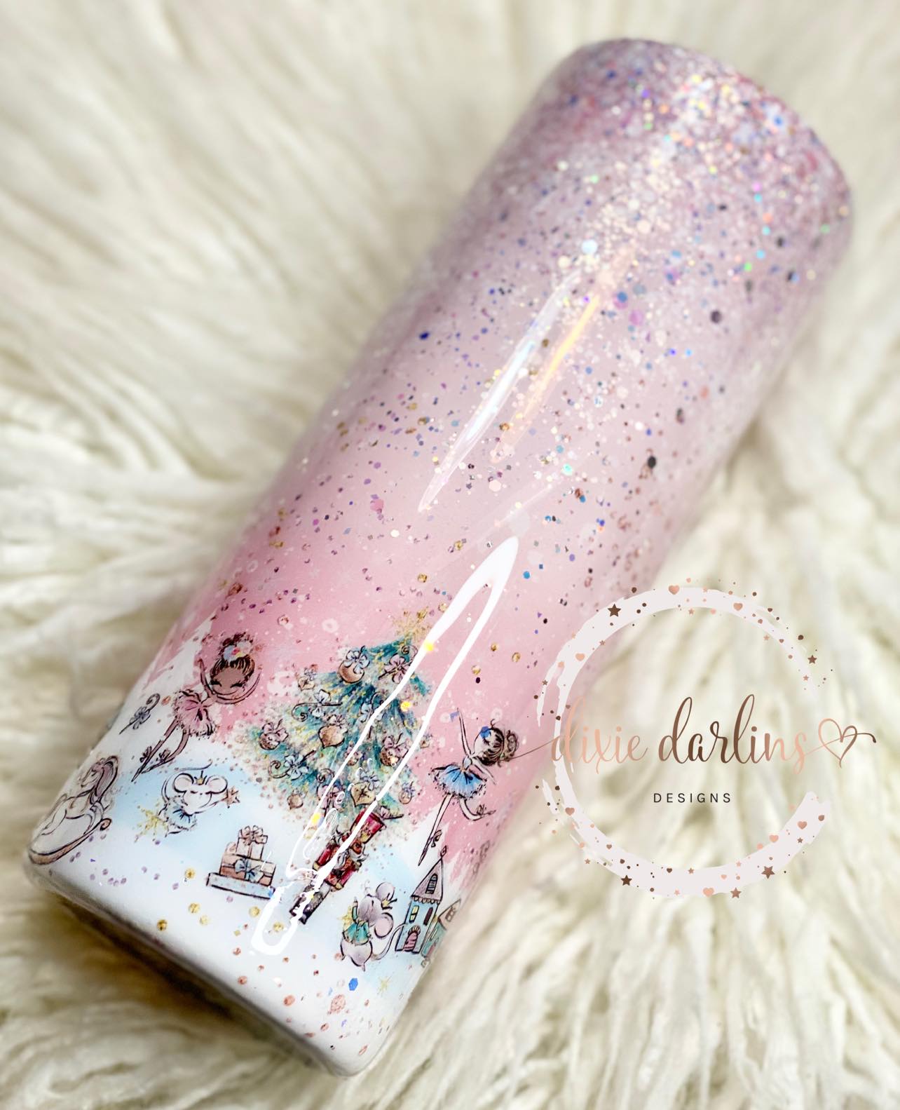 Nutcracker 03 Pink Winter Scene