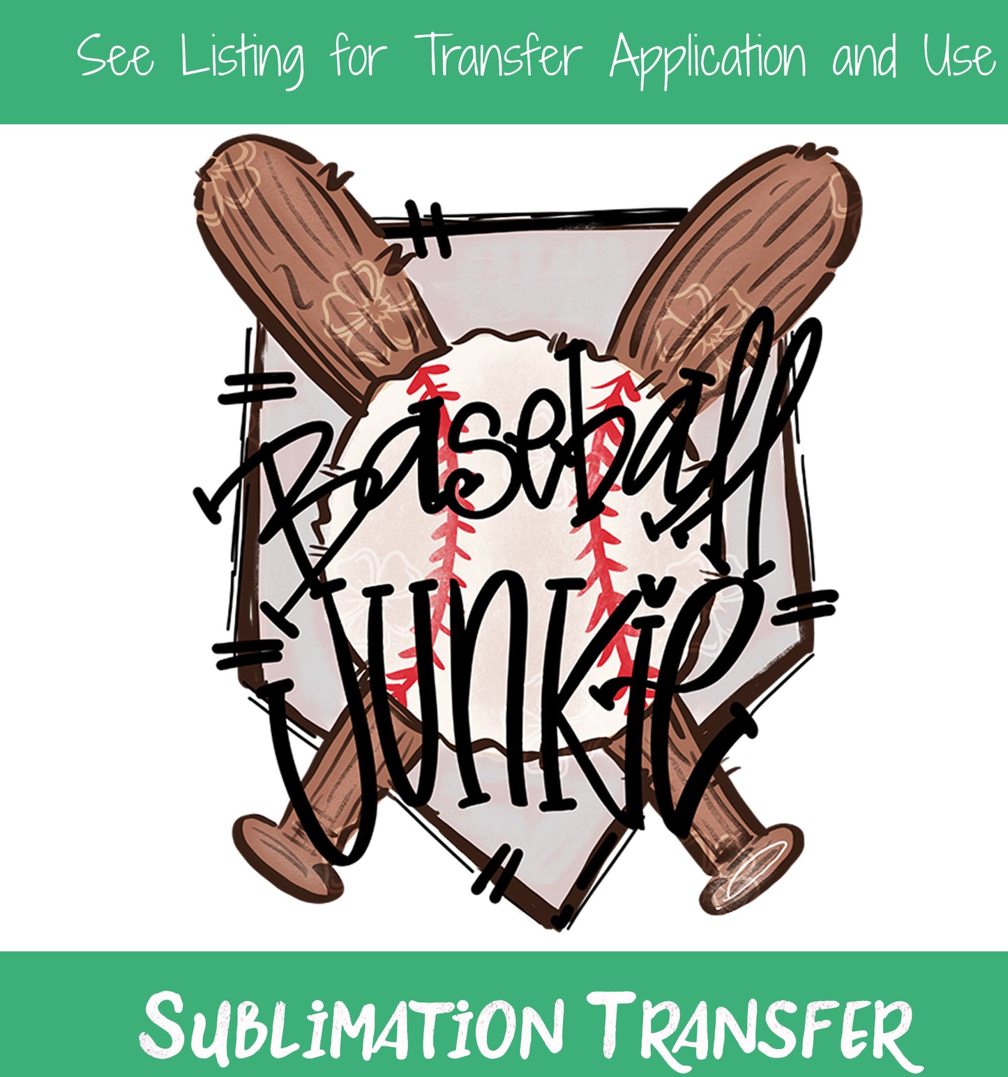 TR254 Baseball Junkie Sublimation