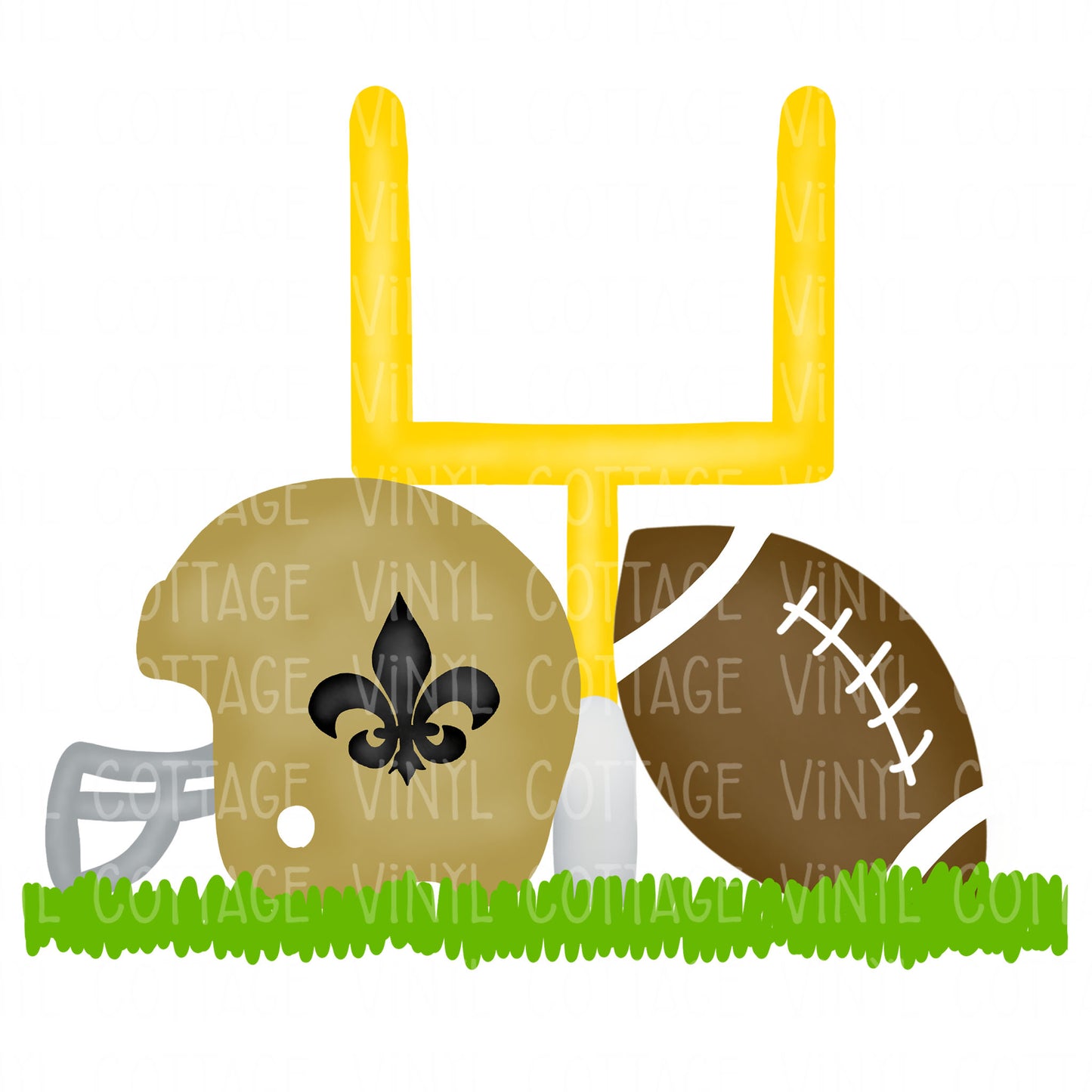 TR402 Black and Gold Football Goal Post