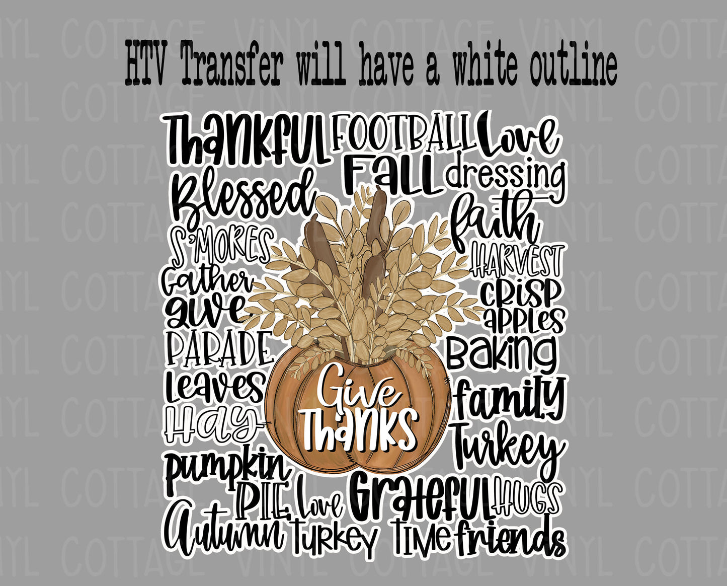 TR775 Give Thanks Subway Art