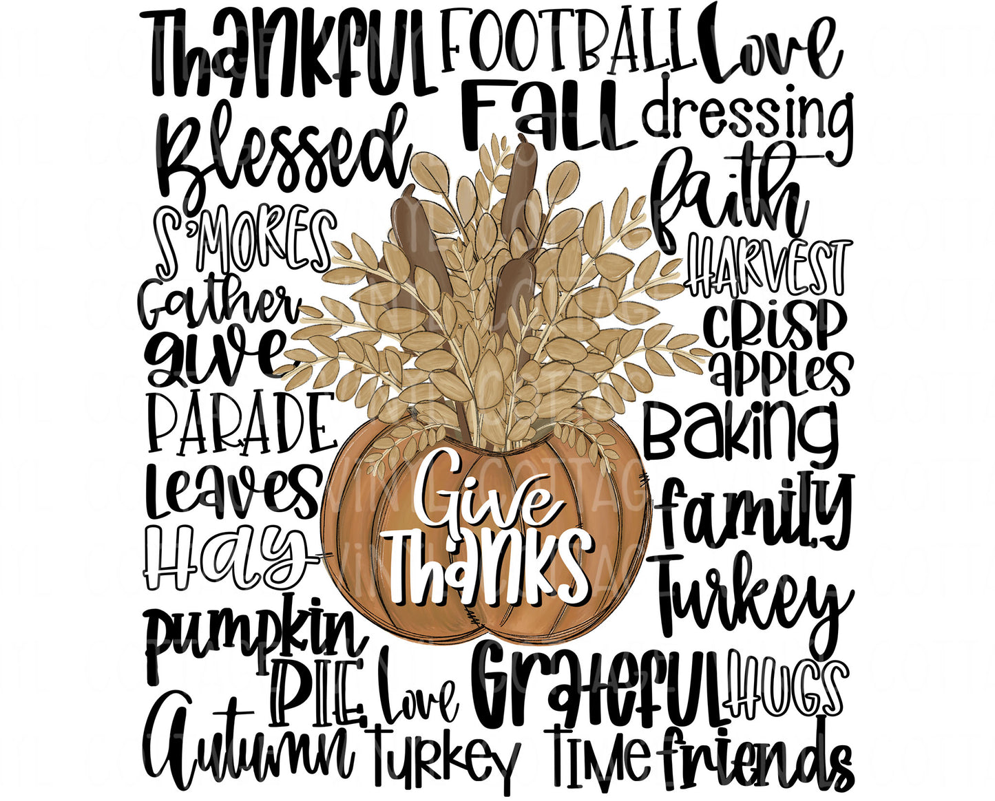 TR775 Give Thanks Subway Art