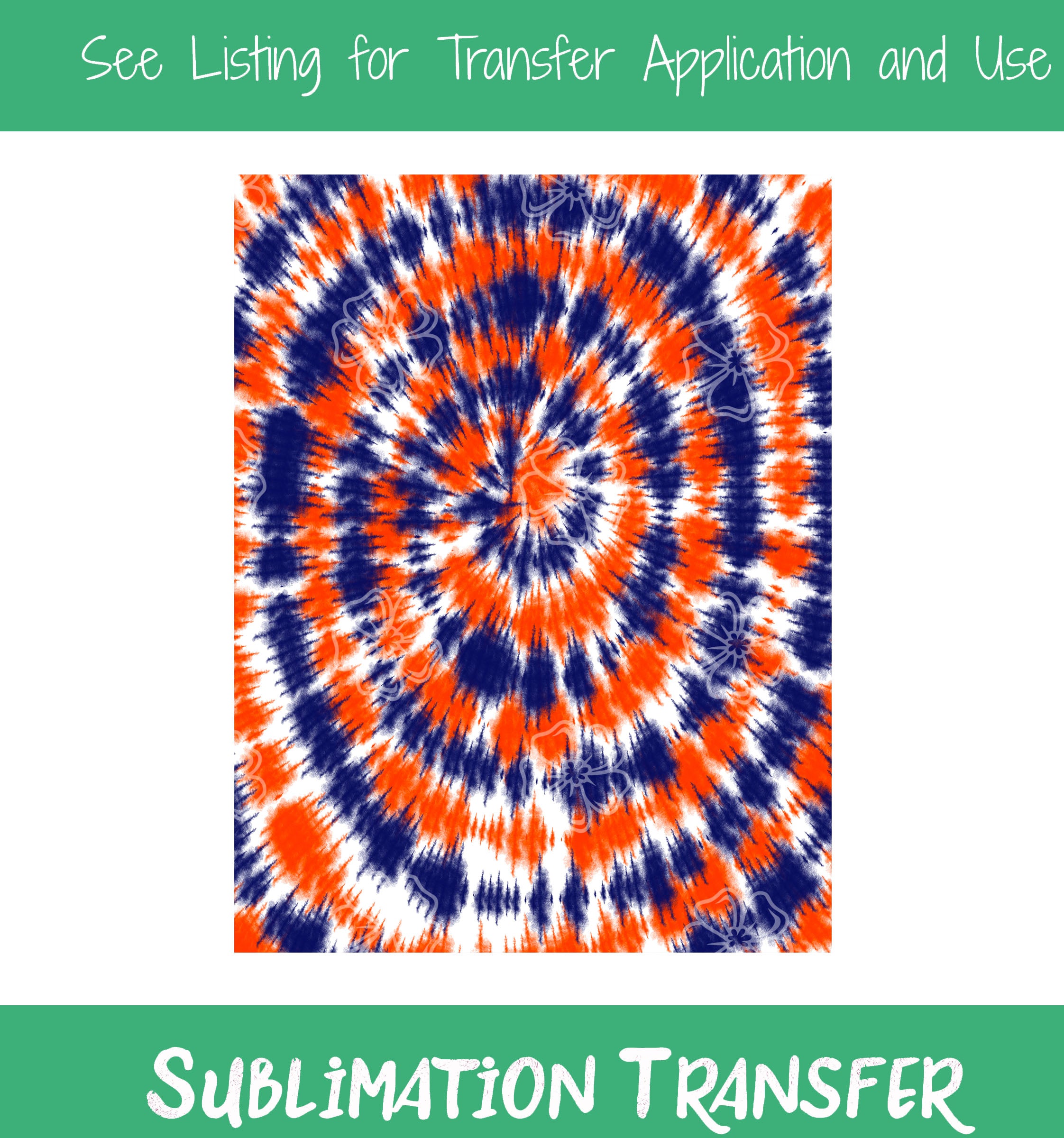 Tie Dye 03 Sublimation Pattern Vinyl Cottage