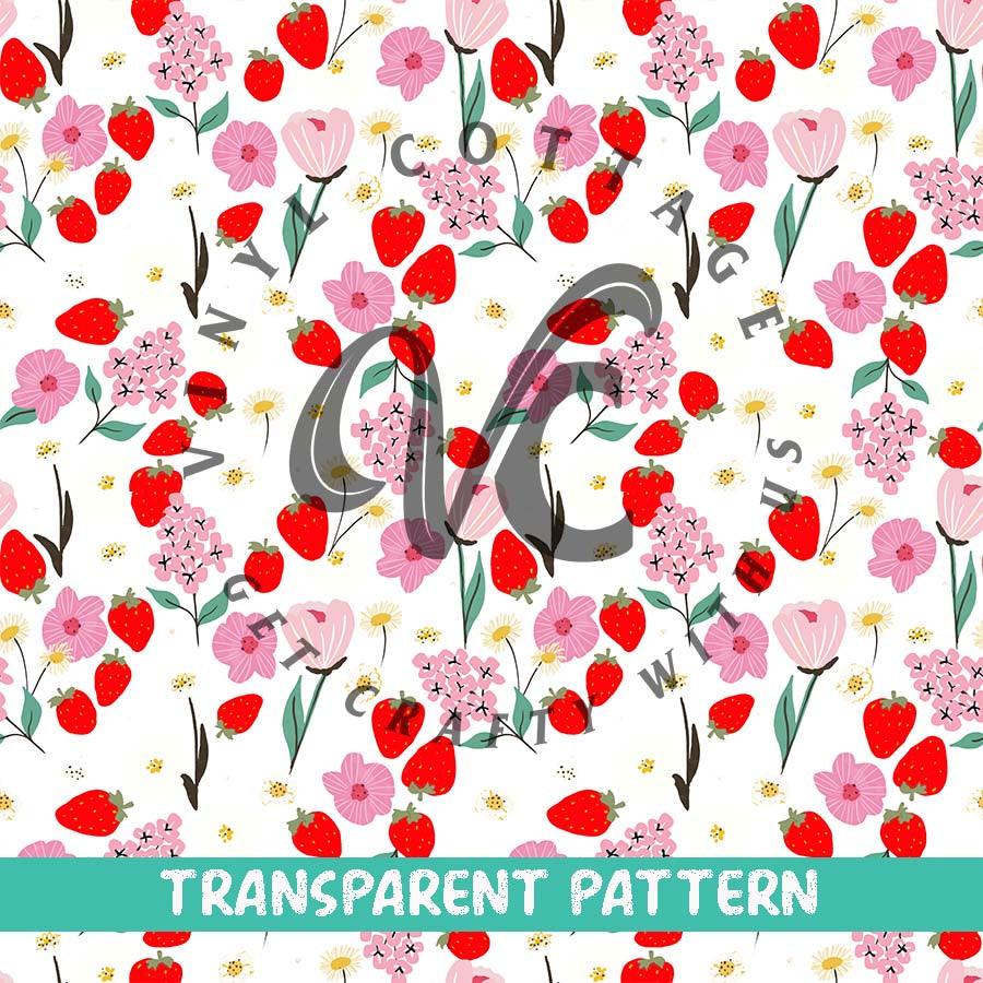 Berries and Blooms ~ TRANSPARENT VINYL ~ TP06