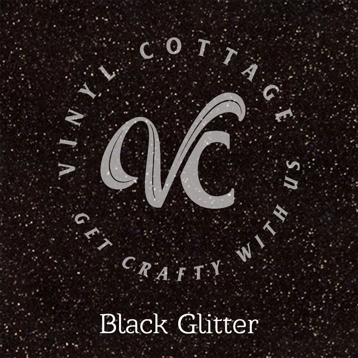 Black Glitter HTV