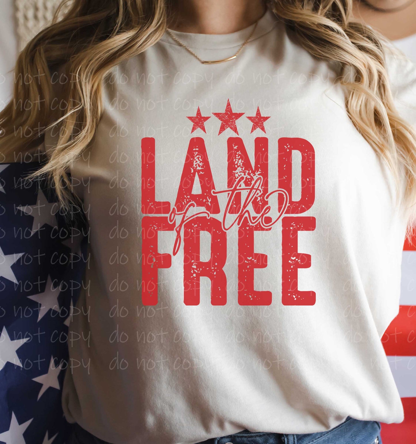 Land of The Free LOW HEAT SCREEN PRINT
