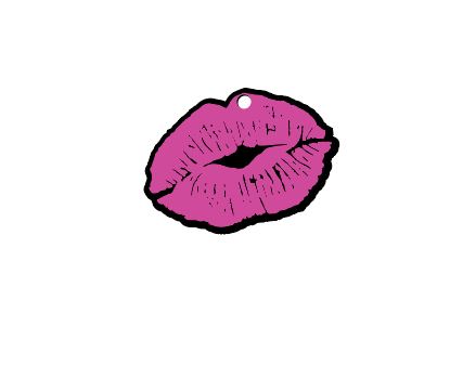 Lips Keychain 3" Acrylic