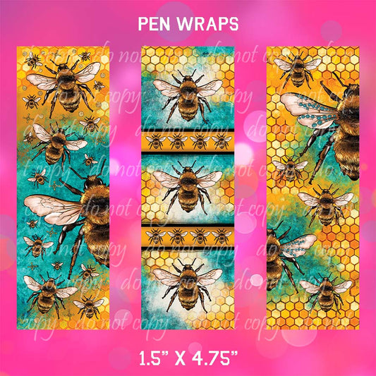 Pen Wraps ~ Bees