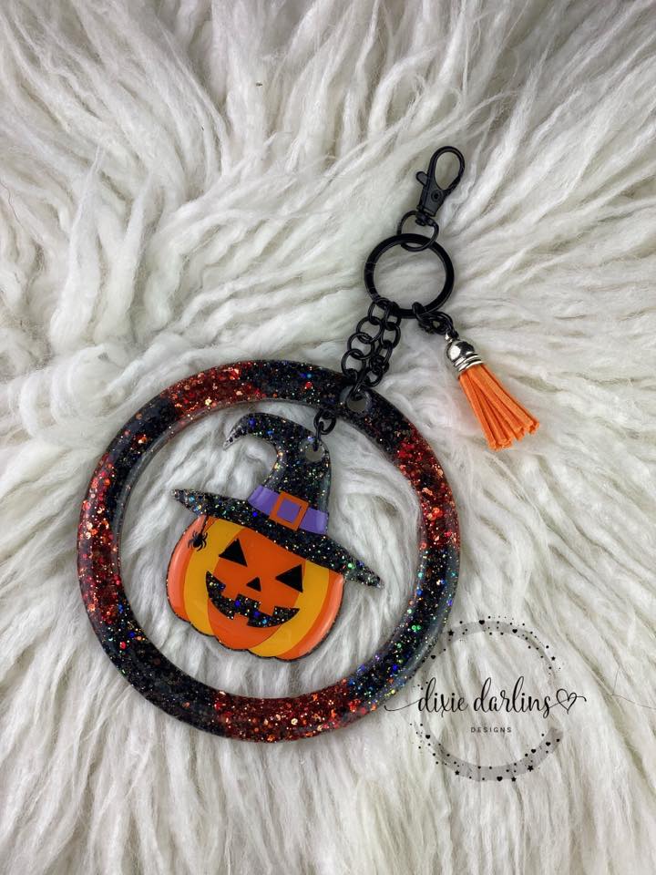 Pumpkin Witch 2.5" Acrylic