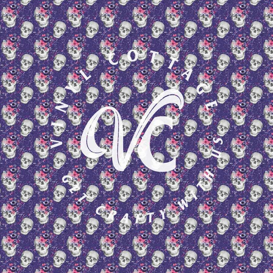 Floral Skulls 01