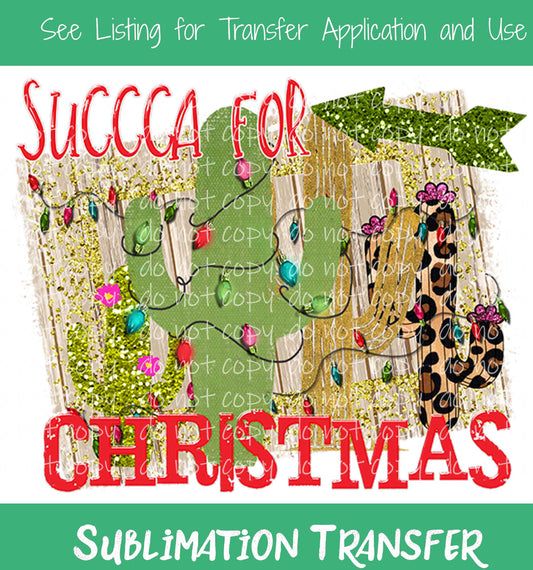 TR140 Succa For Christmas Sublimation