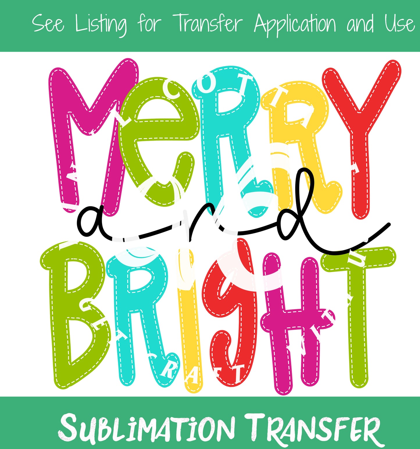 TR472 Merry and Bright Sublimation