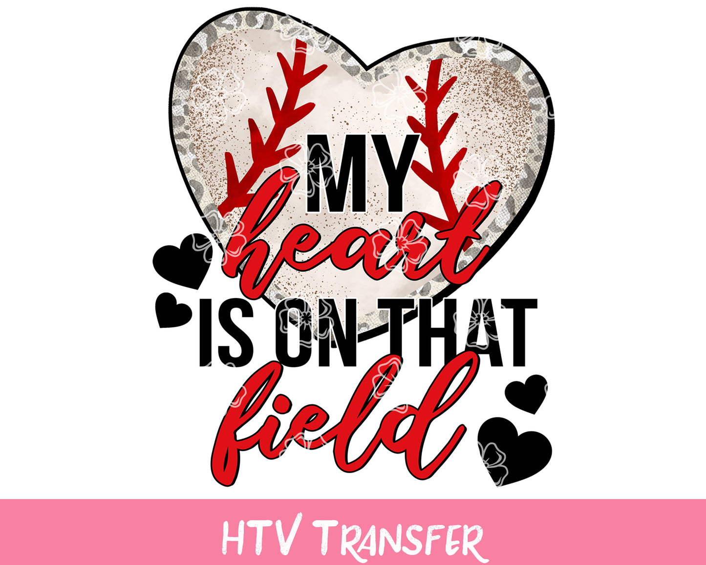 TR843 Peace Love Baseball HTV
