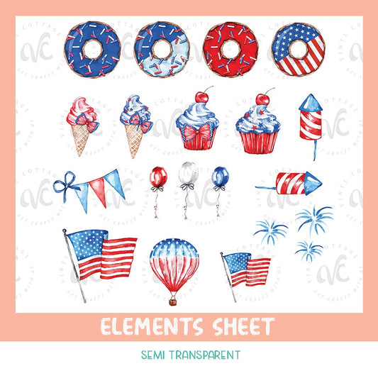 EL01 ~ Patriotic Elements Sheet