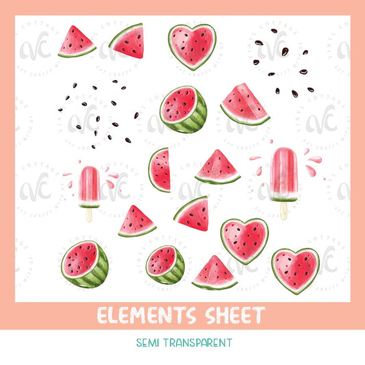 EL02 ~ Watermelon Elements Sheet