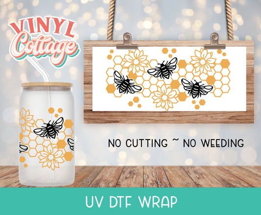 03UV Bees ~ UV DTF Wrap