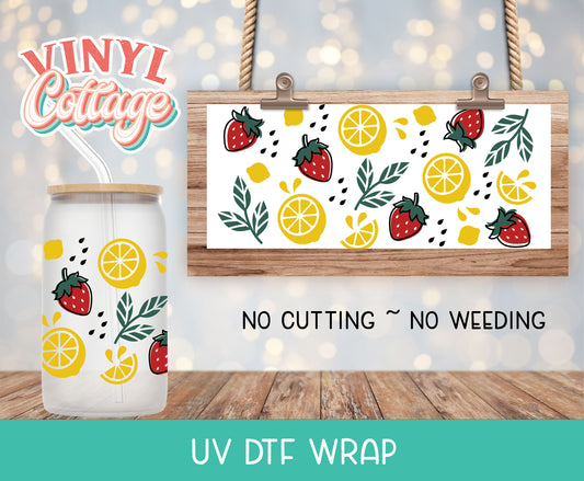 04UV Strawberry Lemonade ~ UV DTF Wrap