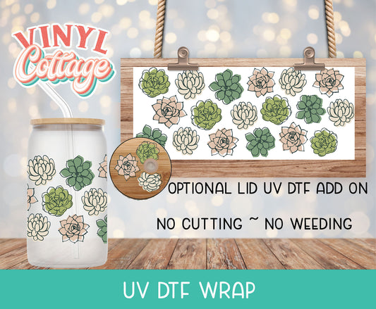 05UV Succulents ~ UV DTF Wrap