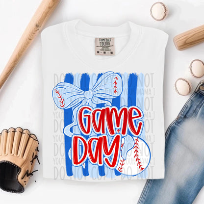 Baseball Game Day Preppy ~ SWD26 ~ DTF Transfer