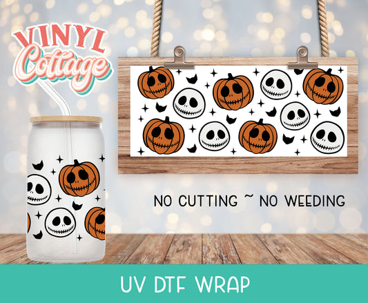 10UV Pumpkin Jack ~ UV DTF Wrap