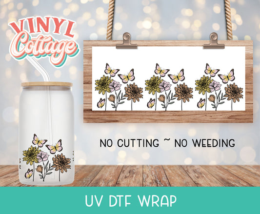 11UV Wildflowers ~ UV DTF Wrap