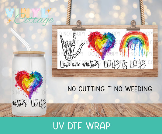 120UV ~  UV DTF Wrap ~ Love One Another