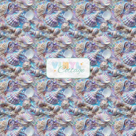 Opal Seashells ~ 1227