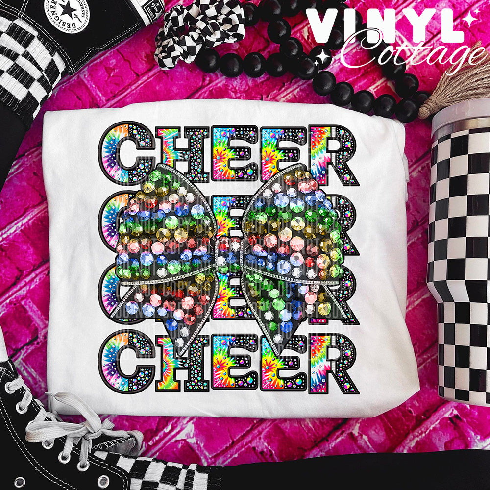 Tie Dye Cheer ~ DTF Transfer