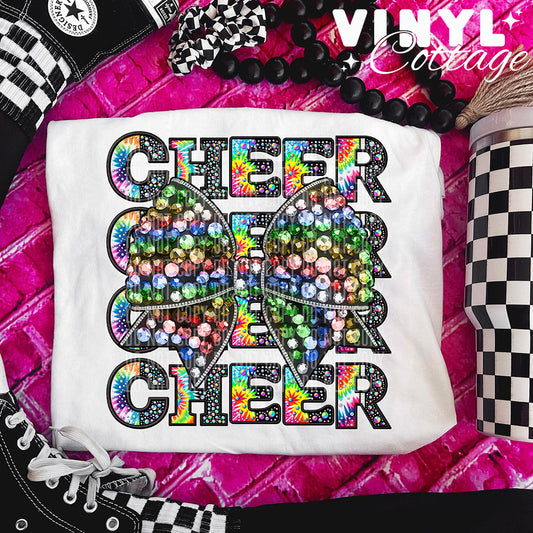 Tie Dye Cheer ~ DTF Transfer
