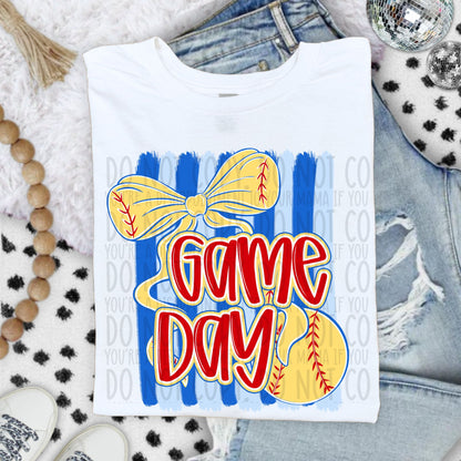 Softball Game Day Preppy ~ SWD26 ~ DTF Transfer