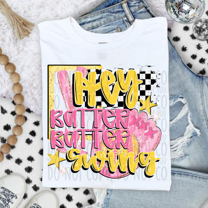 Hey Batter Batter Swing Softball ~ SWD26 ~ DTF Transfer
