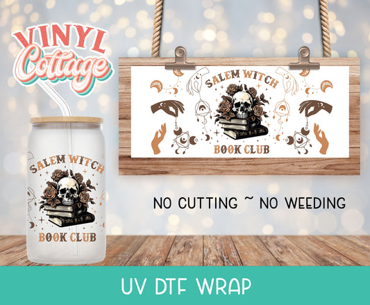 12UV Salem Witch Book Club ~ UV DTF Wrap