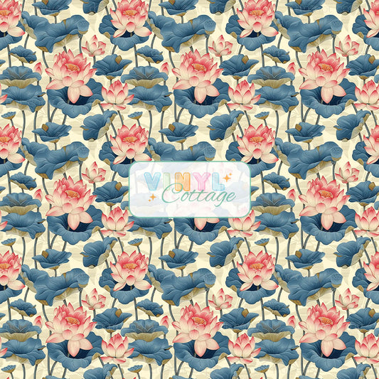 Pink and Blue Lotus ~ 1310
